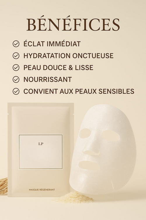 Masque feuille riz lacté au venin d'abeille
